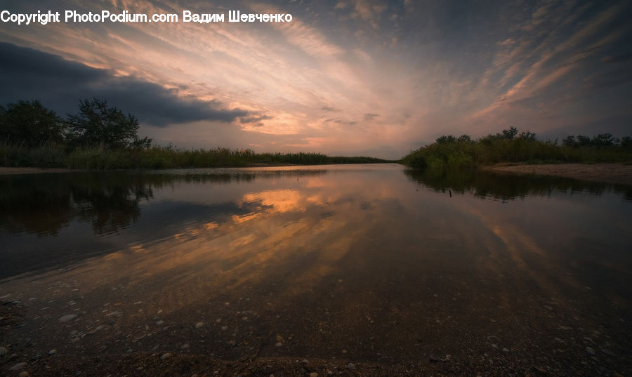 Outdoors, Pond, Water, Dawn, Dusk, Sky, Sunrise