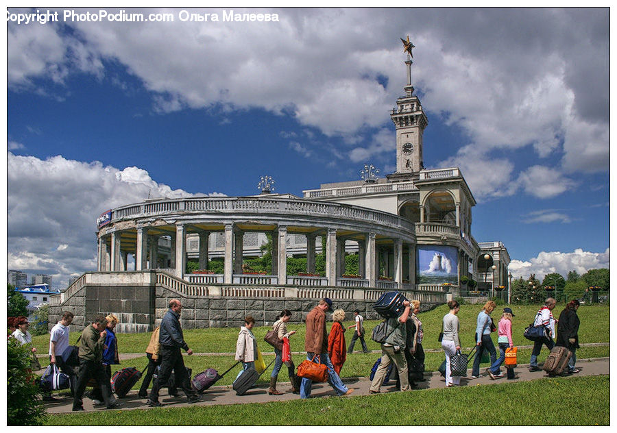 People, Person, Human, Cable Car, Trolley, Vehicle, Park Bench