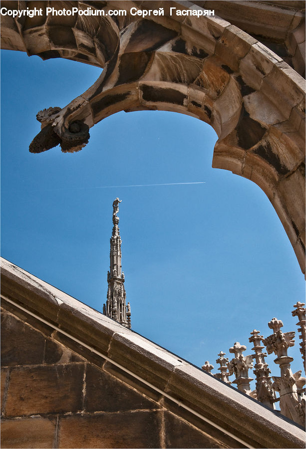 Art, Gargoyle, Statue, Arch, Architecture, Bell Tower, Clock Tower