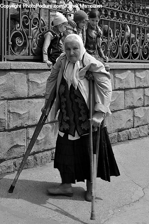 Human, People, Person, Stick, Performer, Female, Portrait