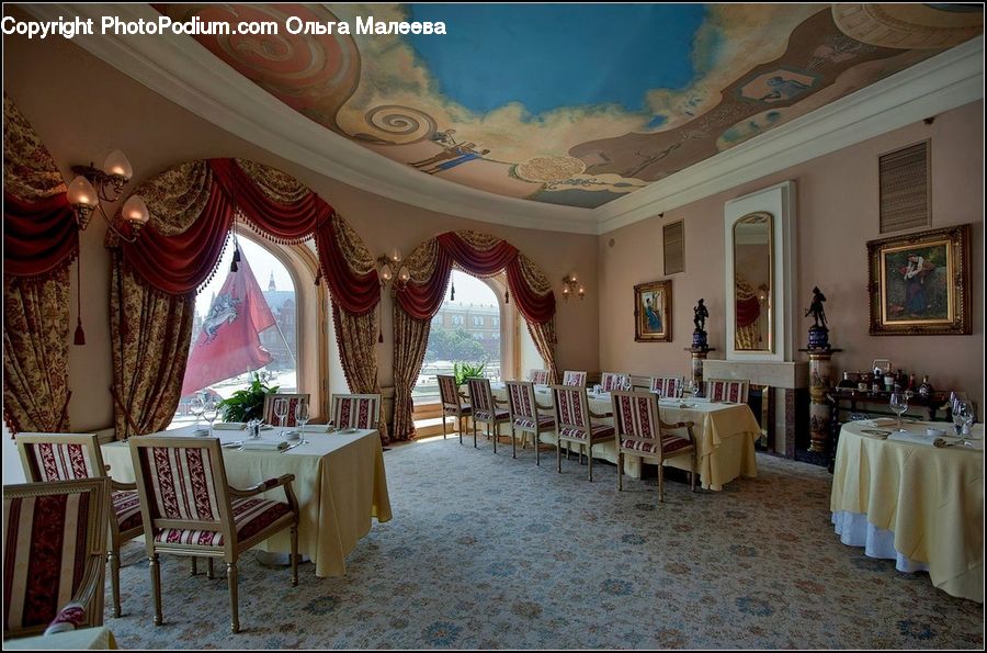 Chair, Furniture, Home Decor, Linen, Tablecloth, Dining Room, Indoors