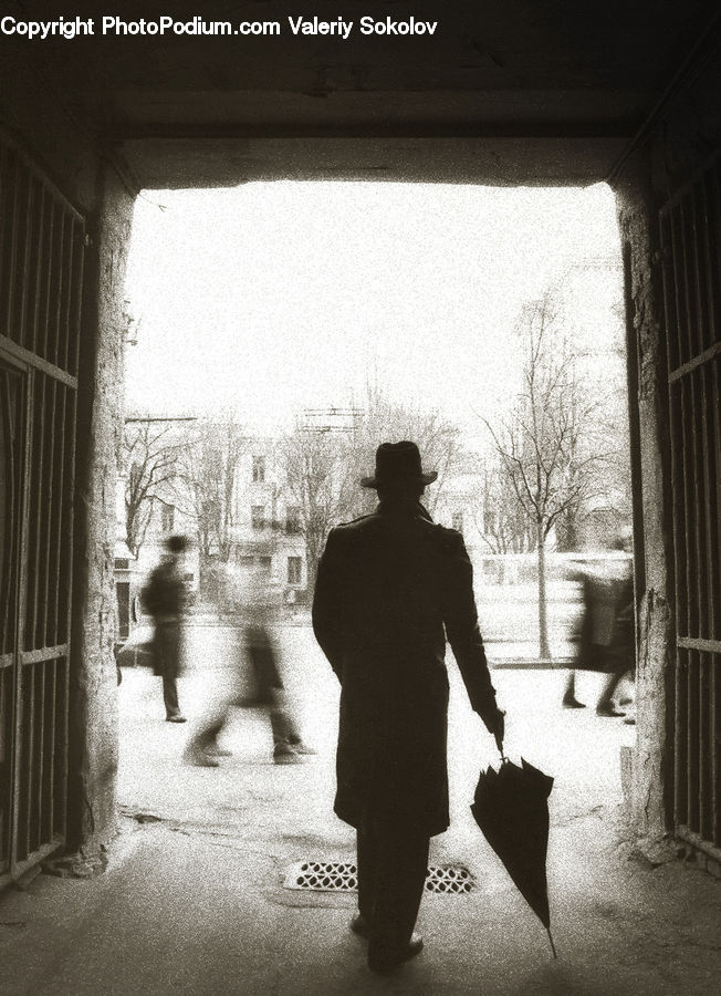 Human, People, Person, Arch, Gate, Silhouette, Alley