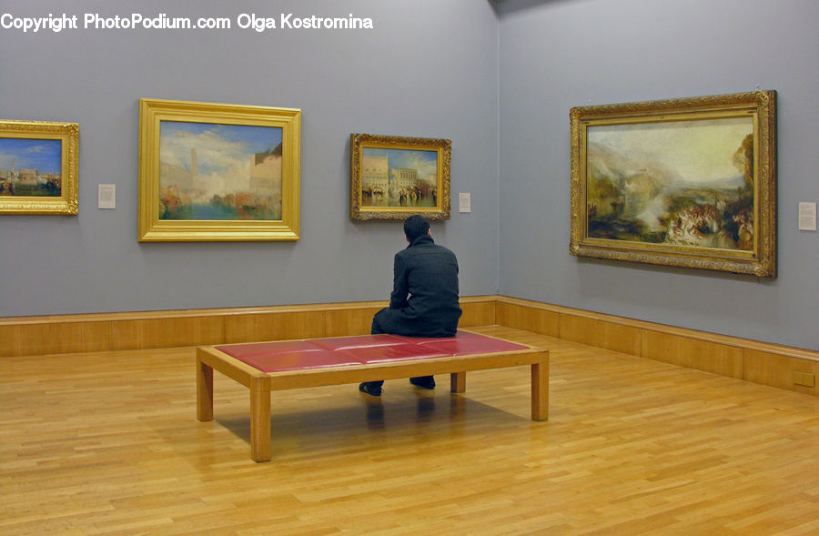 Art, Painting, People, Person, Human, Art Gallery, Floor