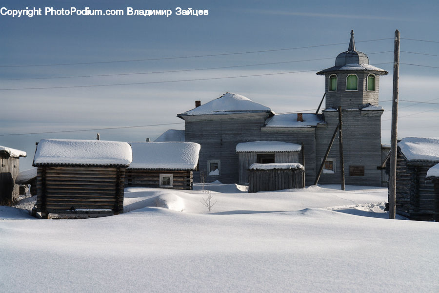 Ice, Outdoors, Snow, Architecture, Church, Worship, Arctic