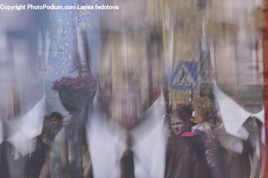 Glass, Crowd, People, Person