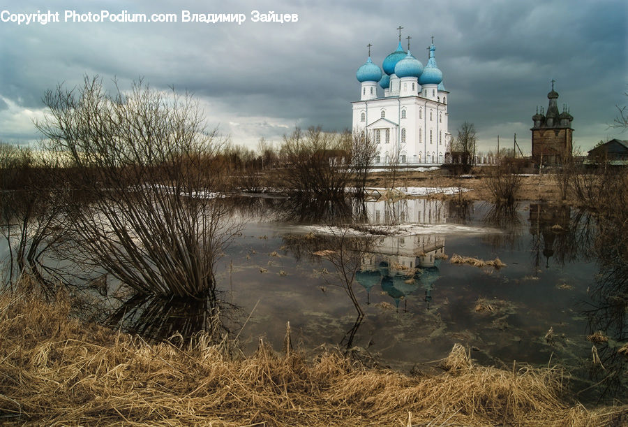 Architecture, Dome, Mosque, Worship, Church, Flood, Land