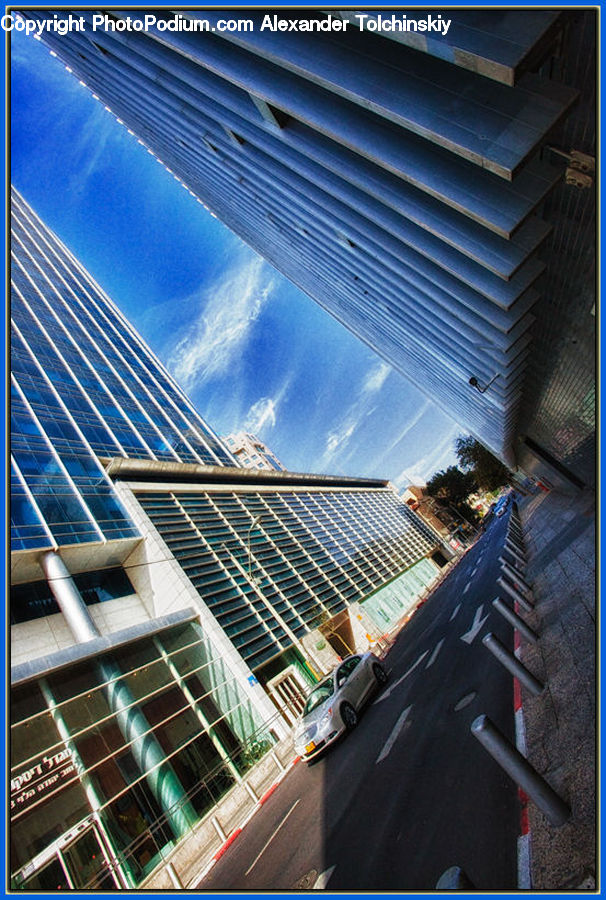 Building, Housing, Freeway, Overpass, City, High Rise, Downtown