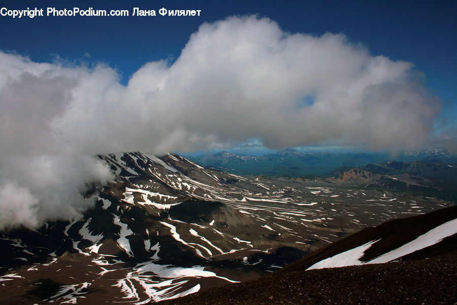 Eruption, Volcano, Azure Sky, Cloud, Outdoors, Sky, Mountain