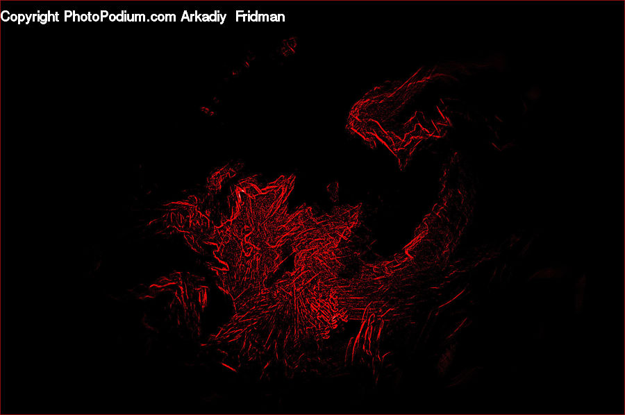 Eruption, Lava, Outdoors, Fractal, Field, Grass, Grassland