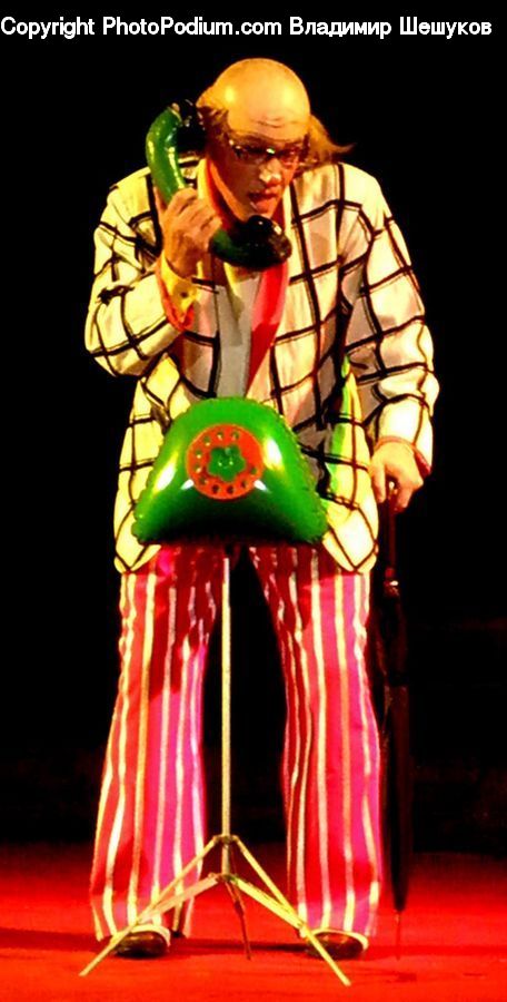 People, Person, Human, Performer, Clown, Stage, Apparel