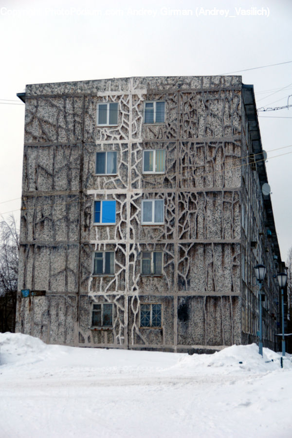 Apartment Building, Building, High Rise, Cabin, Hut, Rural, Shack