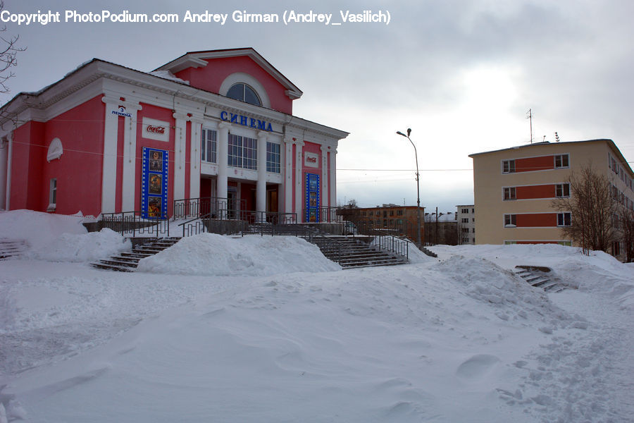 Apartment Building, Building, High Rise, Ice, Outdoors, Snow, Cabin