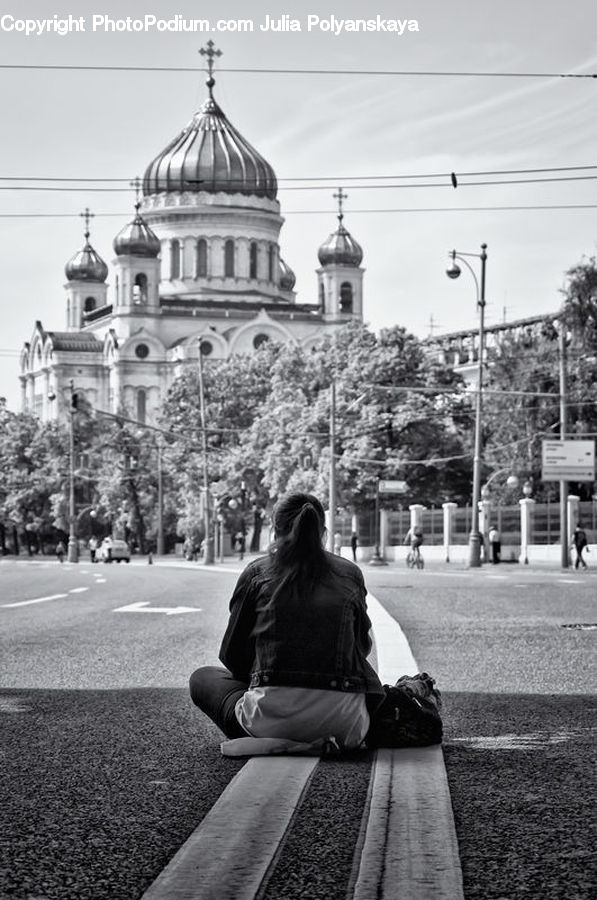 People, Person, Human, Architecture, Dome, Bench, Cathedral