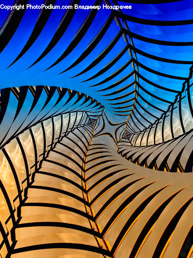 Fractal, Canopy, Art, Modern Art, Balcony, Summer, Tropical