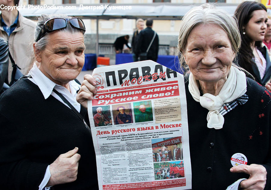 People, Person, Human, Newspaper, Text, Brochure, Flyer