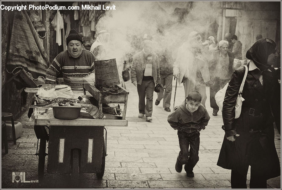 Human, People, Person, Smoke, Collage, Poster, Bowl