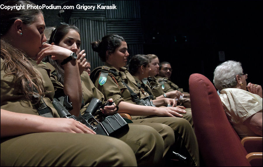 People, Person, Human, Audience, Crowd, Army, Military