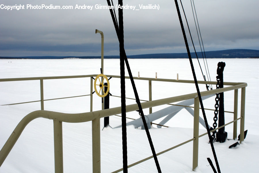 Construction, Scaffolding, Tripod, Outdoors, Sea, Water, Boardwalk