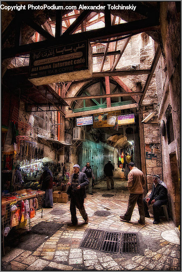 Human, People, Person, Bazaar, Market, Weapon, Brick