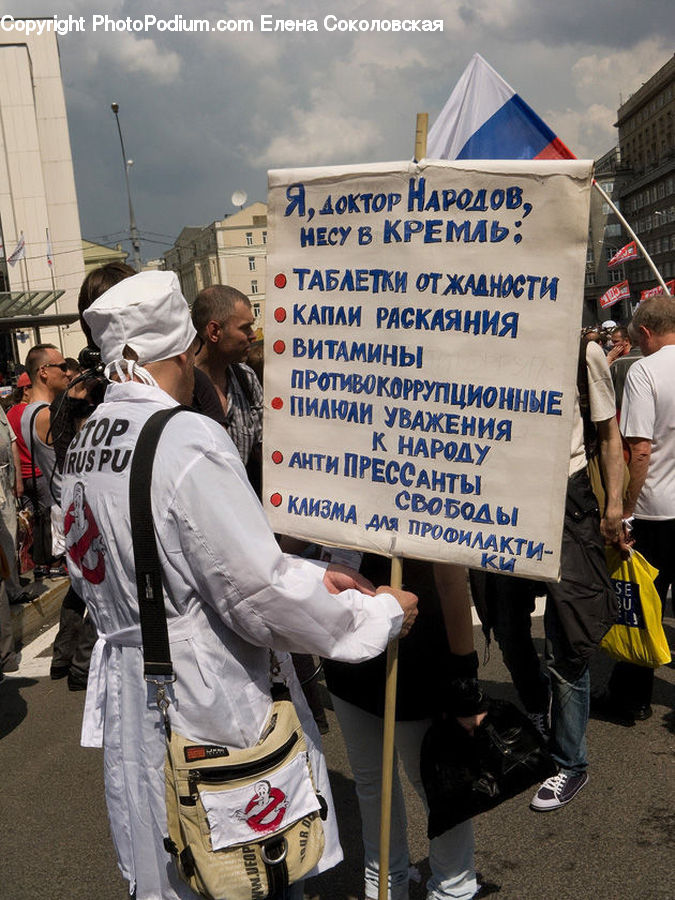 People, Person, Human, Crowd, Parade, Banner, Emblem