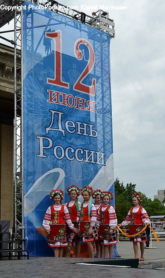 People, Person, Human, Construction, Scaffolding, Costume, Child