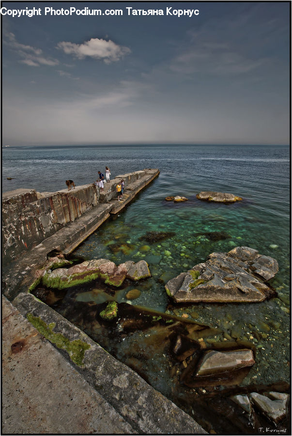 Coast, Outdoors, Sea, Water, Dock, Landing, Pier