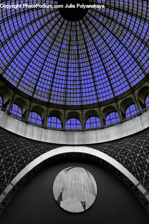 Architecture, Dome, Housing, Skylight, Window, Arch, Balcony