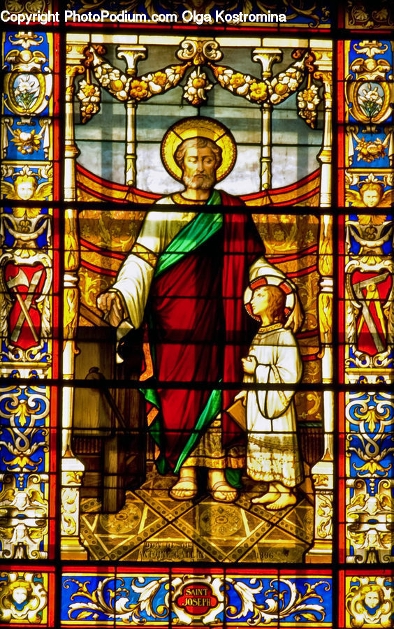 People, Person, Human, Art, Stained Glass, Apostle, Brochure