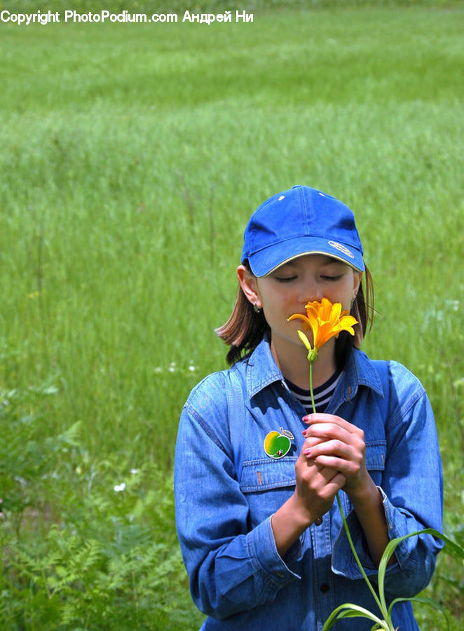 Human, People, Person, Hardhat, Helmet, Field, Grass