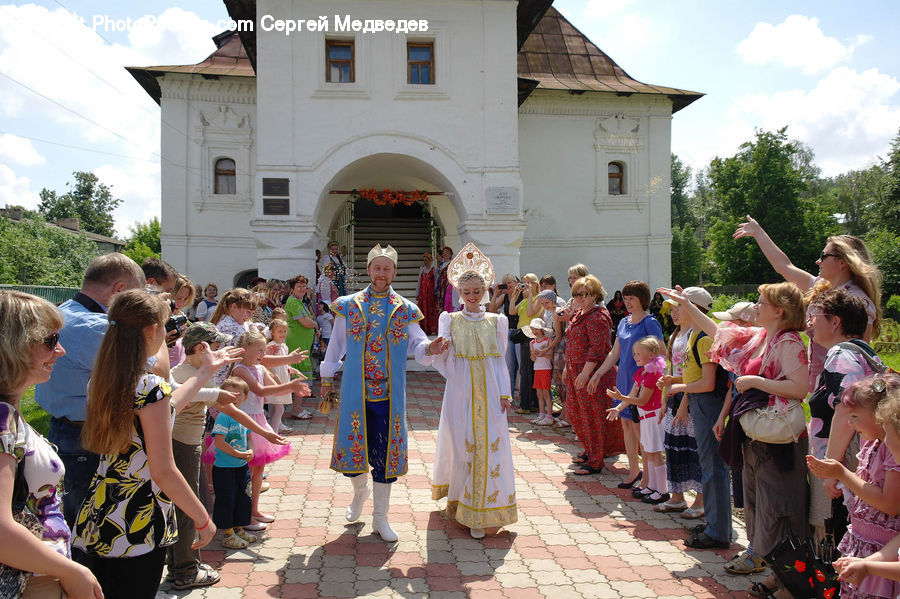 People, Person, Human, Building, Housing, Villa, Costume