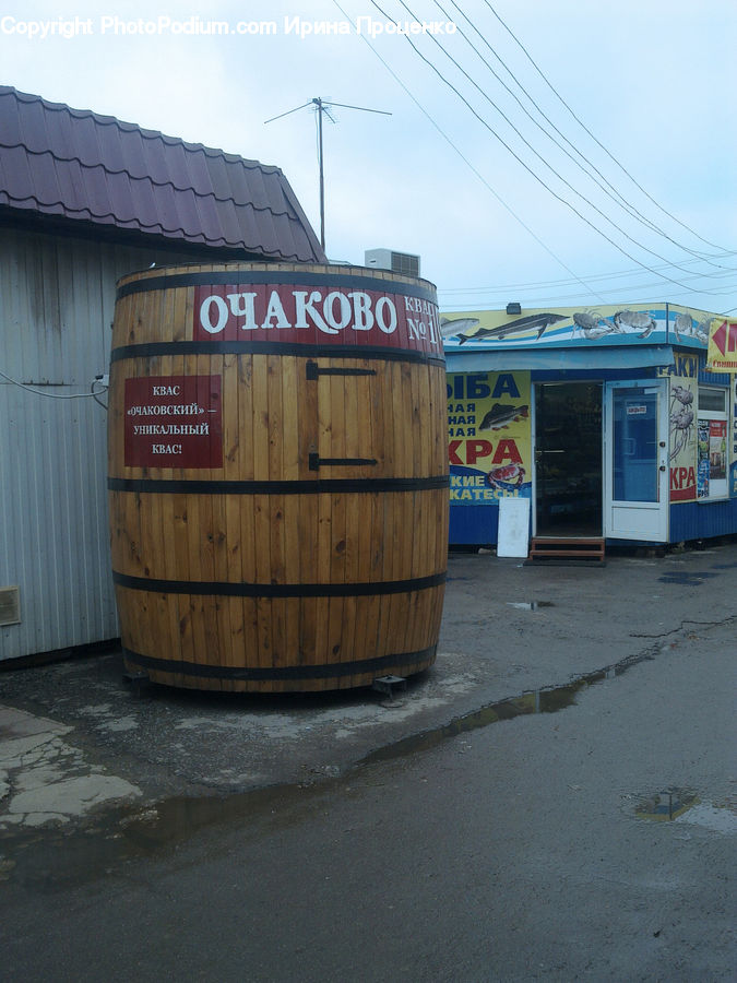 Puddle, Closet, Kiosk, Cabin, Hut, Rural, Shack