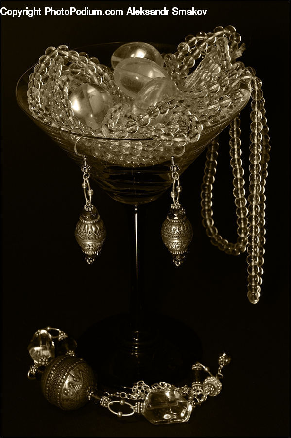 Glass, Jewelry, Tiara, Accessories, Bead, Prayer Beads, Goblet