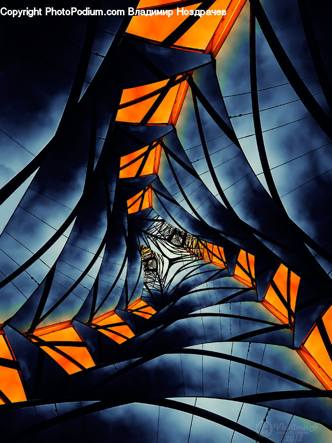 Fractal, Dragon, Canopy, Art, Modern Art, Indoors, Interior Design