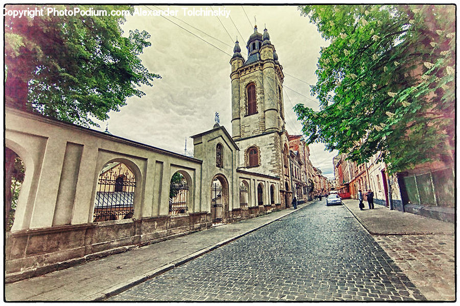 Cobblestone, Pavement, Walkway, Road, Street, Town, Boardwalk