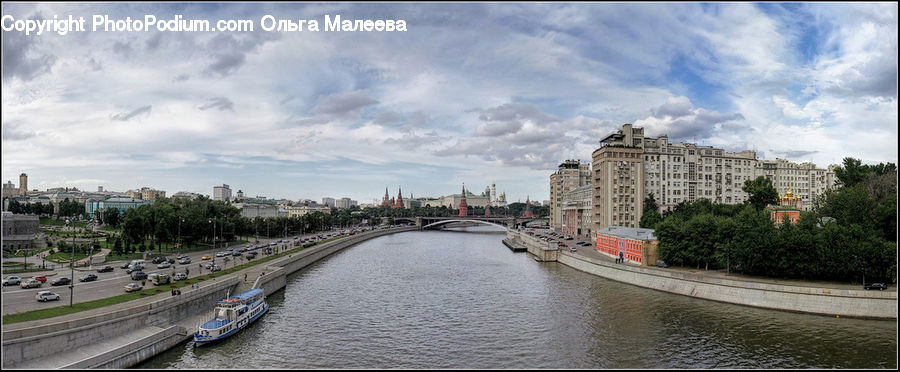 Canal, Outdoors, River, Water, Apartment Building, Building, High Rise