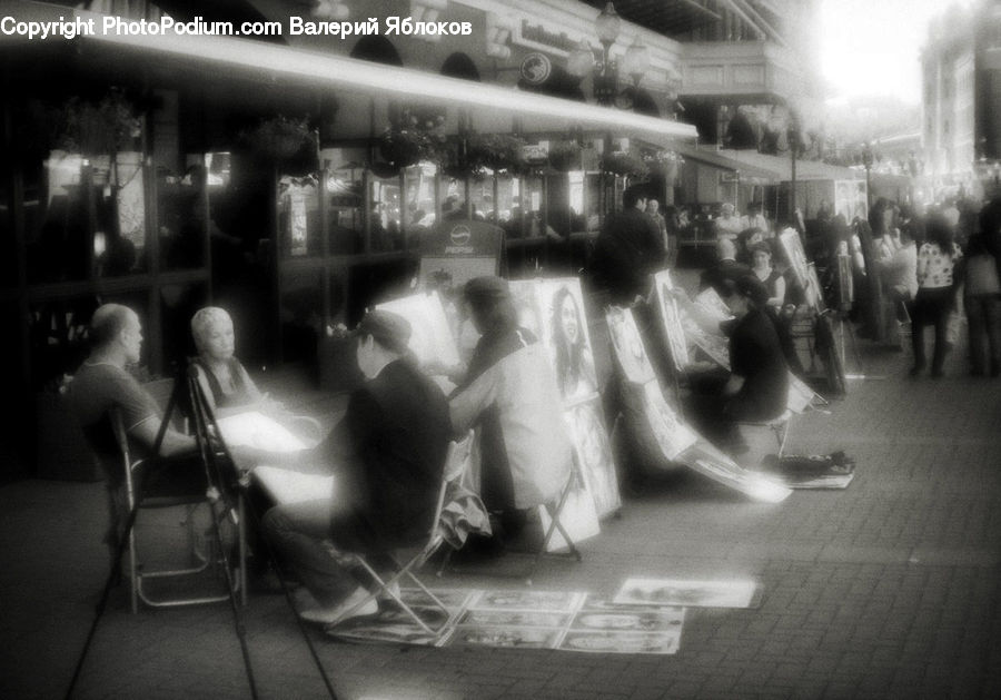 Shop, Factory, Bazaar, Market, Crowd, Dance, Dance Pose