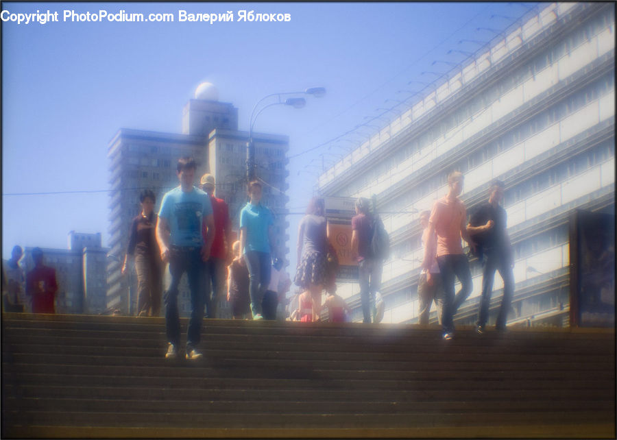 People, Person, Human, Flare, Light, Sunlight, Building