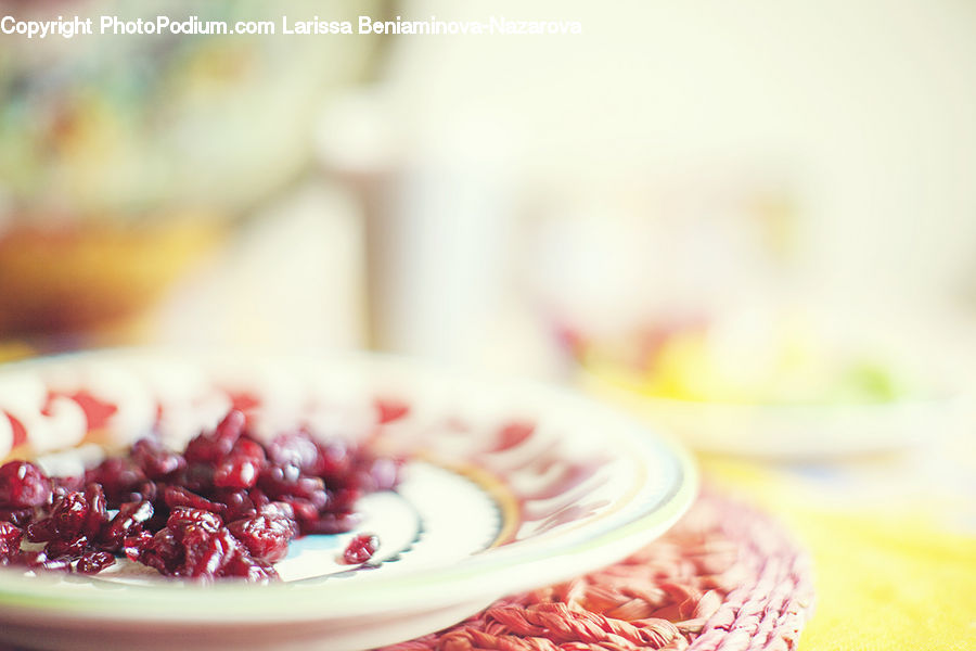 Cream, Creme, Dessert, Food, Cherry, Fruit
