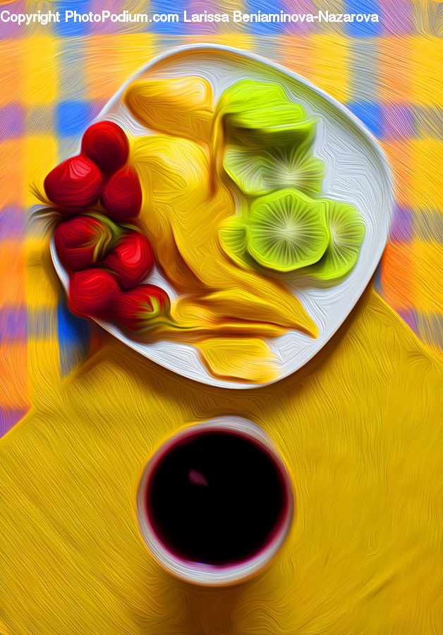 Home Decor, Linen, Tablecloth, Porcelain, Saucer, Dish, Food