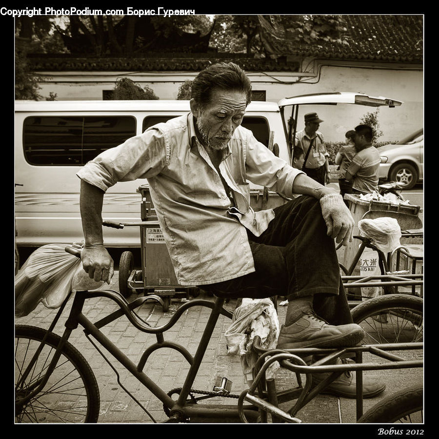 People, Person, Human, Bicycle, Bike, Vehicle, Car
