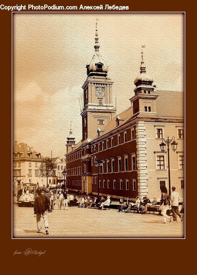 Architecture, Bell Tower, Clock Tower, Tower, Downtown, Plaza, Town Square