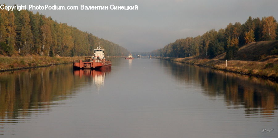Boat, Watercraft, Lake, Outdoors, Water, Canal, River