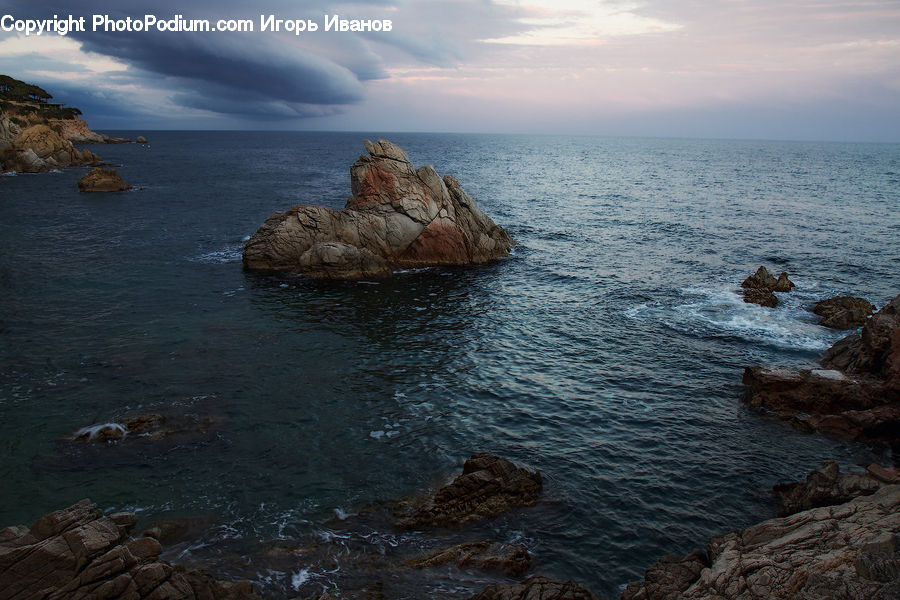 Coast, Outdoors, Sea, Water, Ocean, Promontory, Rock