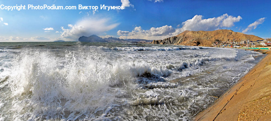 Basin, Outdoors, Coast, Sea, Water, Beach, Sea Waves