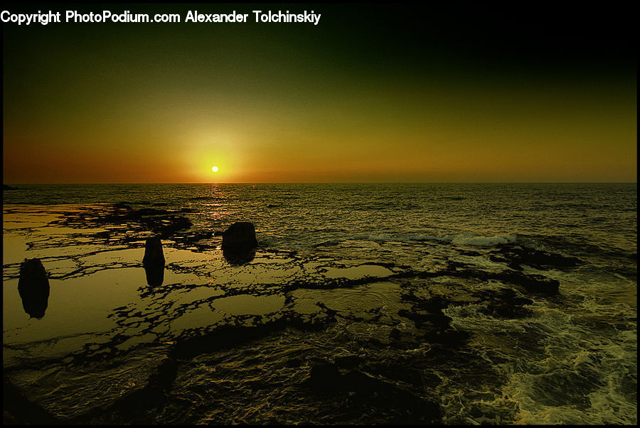 Dawn, Dusk, Sky, Sunrise, Sunset, Outdoors, Sea