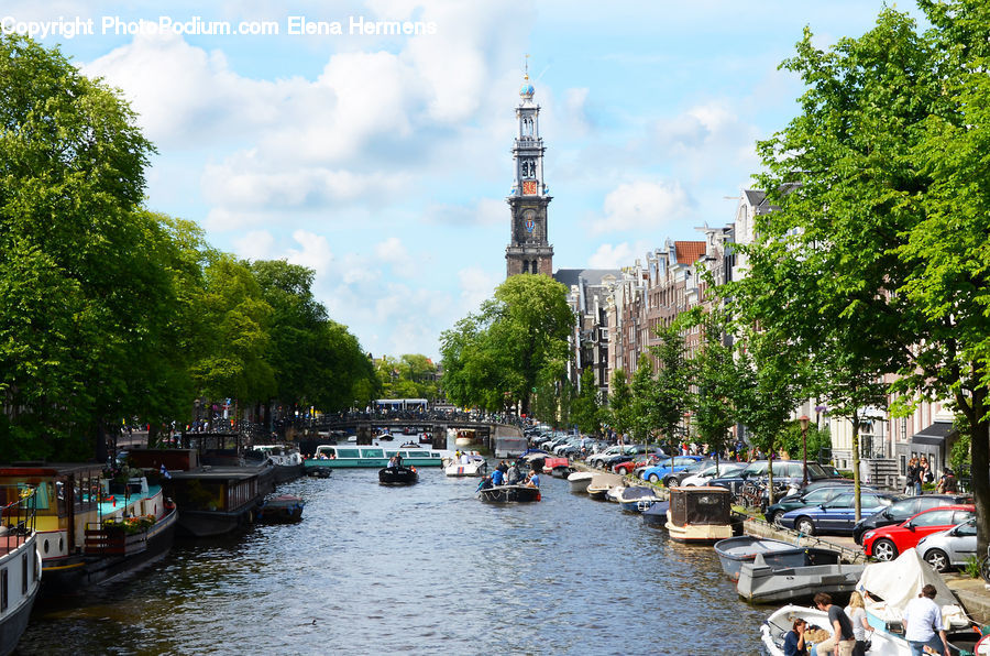 Boat, Watercraft, Canal, Outdoors, River, Water, Automobile
