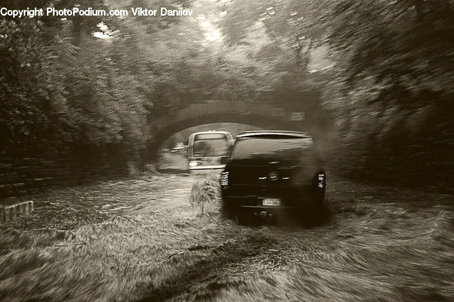 Canal, Outdoors, River, Water, Car, Suv, Vehicle