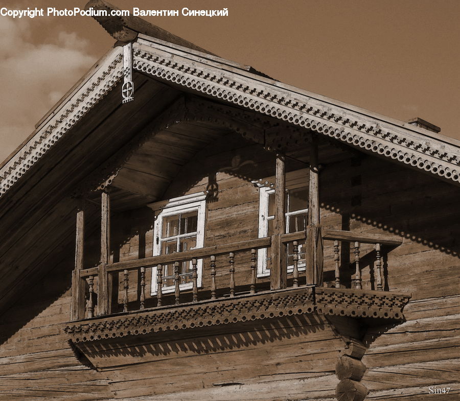Balcony, Tomb, Building, Cottage, Housing, Architecture, Bell Tower