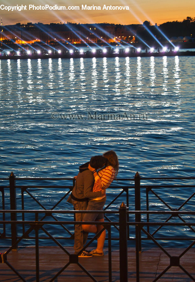 People, Person, Human, Fountain, Water, Fire, Dock
