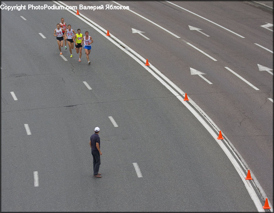 Marathon, Running, Sport, Asphalt, Tarmac, Freeway, Road